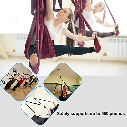 2-Packs-4-Holes-Yoga-Ceiling-Anchor-Hooks-Wall-Ceiling-Mount-Bracket-for-Suspension-Straps-Indoor-or-Outdoor-Suspension-Trainer-Body-Weight-Strength-Training-Systems