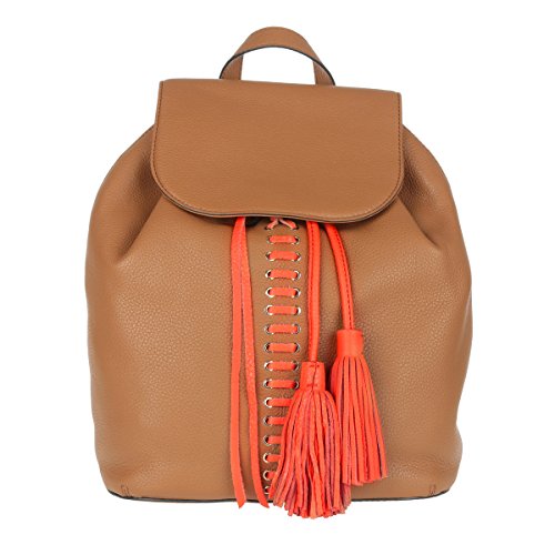 Rebecca Minkoff Moto Backpack in Almond Poppy Red