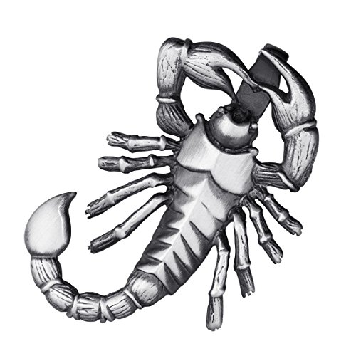 MATERIA by Matthias Wagner Pendentif antique oxydé signe astrologique Scorpion en argent 925 pour homme #KA-62