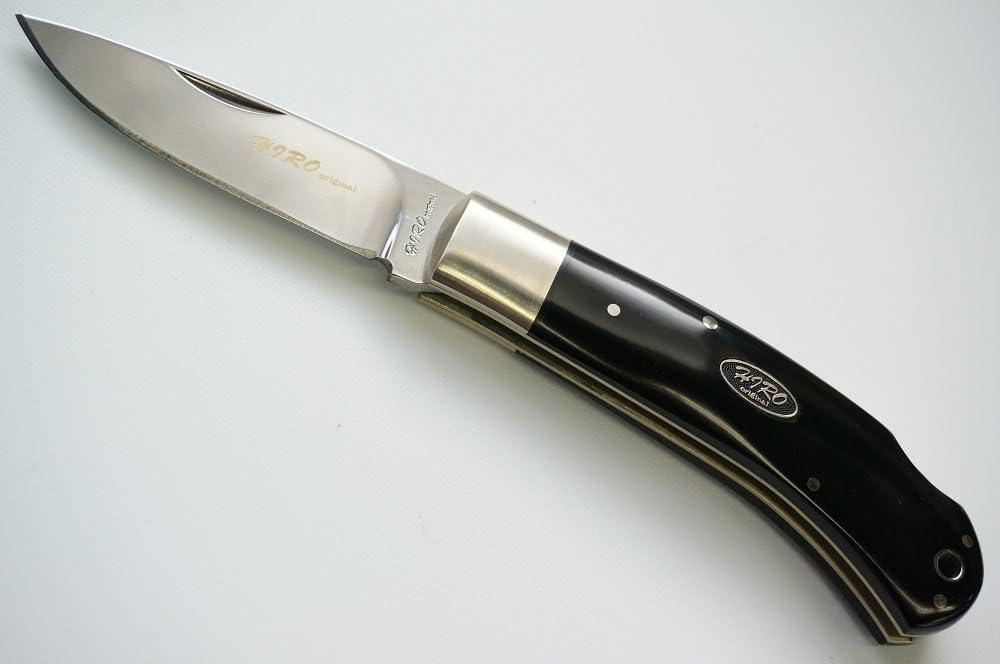 IC.Cut Original Folding Knife with Leather Sheath BE-67 Made in Japan