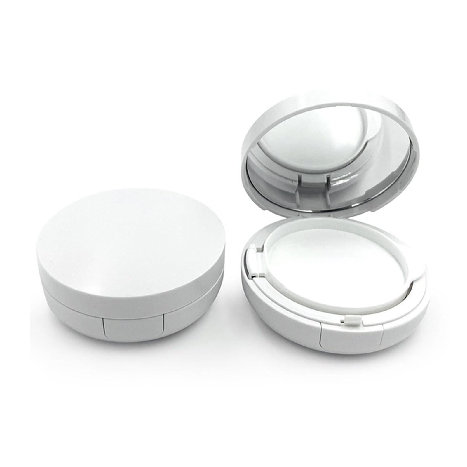 10 contenitori compatti con cuscino bianco, capacità 15 g, design a prova di perdite, contenitori per cosmetici