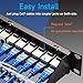 Lysymixs 24 Port RJ45 Patch Panel Cat7 STP Feed Through, Coupler Network Panel 19 Inch, Inline Keystone Ethernet Patch Panel with Back Bar