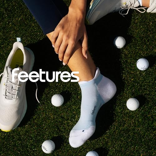 Image of Feetures Elite Golf Max Cushion Tab Ankle Socks - Sport Sock with Targeted Compression