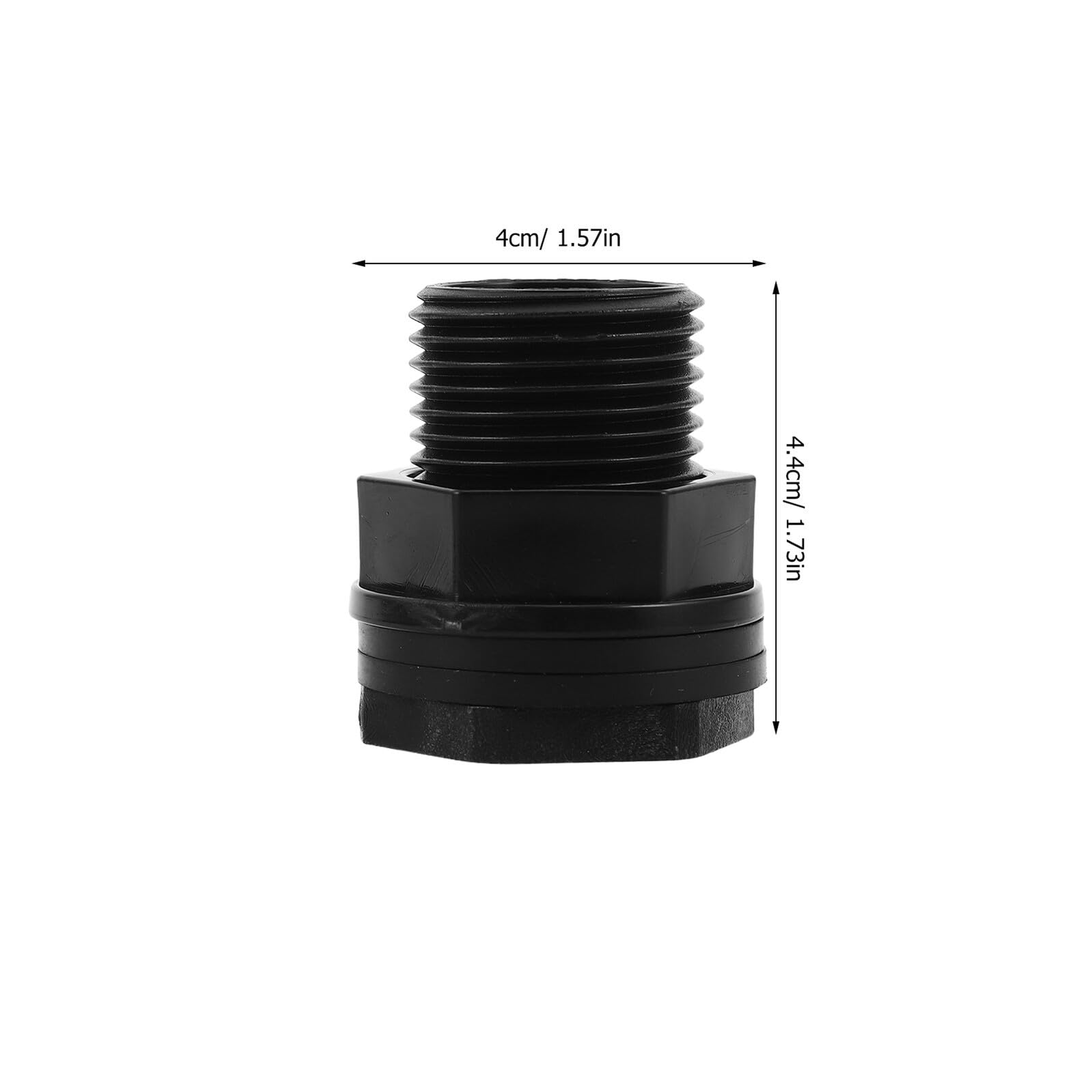 Levemolo Nero Connettore ABS Pezzi 3/4ght Serbatoio X per 1/2npt 15