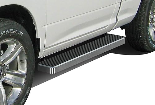 Miniatura 63 de APS Estribos negros de acero inoxidable 304 de 5 pulgadas, barras de Nerf, escalones laterales compatibles con Ram 1500 2009-2018 Regular Cab & Ram