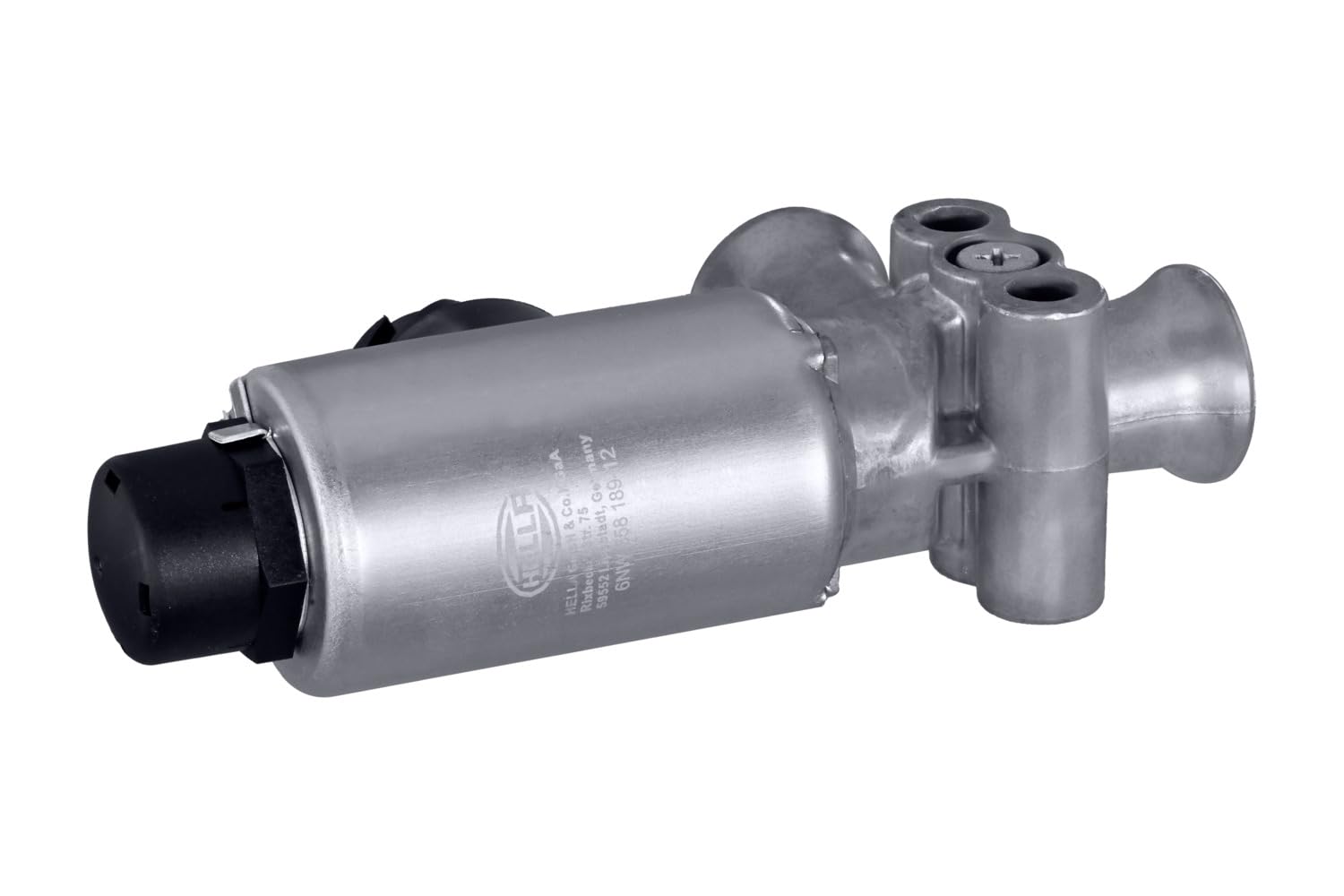 HELLA 6NW 358 189-121 Solenoid Valve - 24V - 2-pin connector - Bore Ø: 8.4mm - Electric