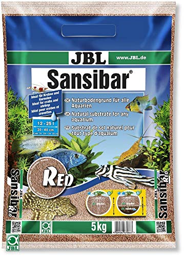 JBL Bodengrund Rot für Süß- und Meerwasser Aquarien, Sansibar Red 5 kg, 67066