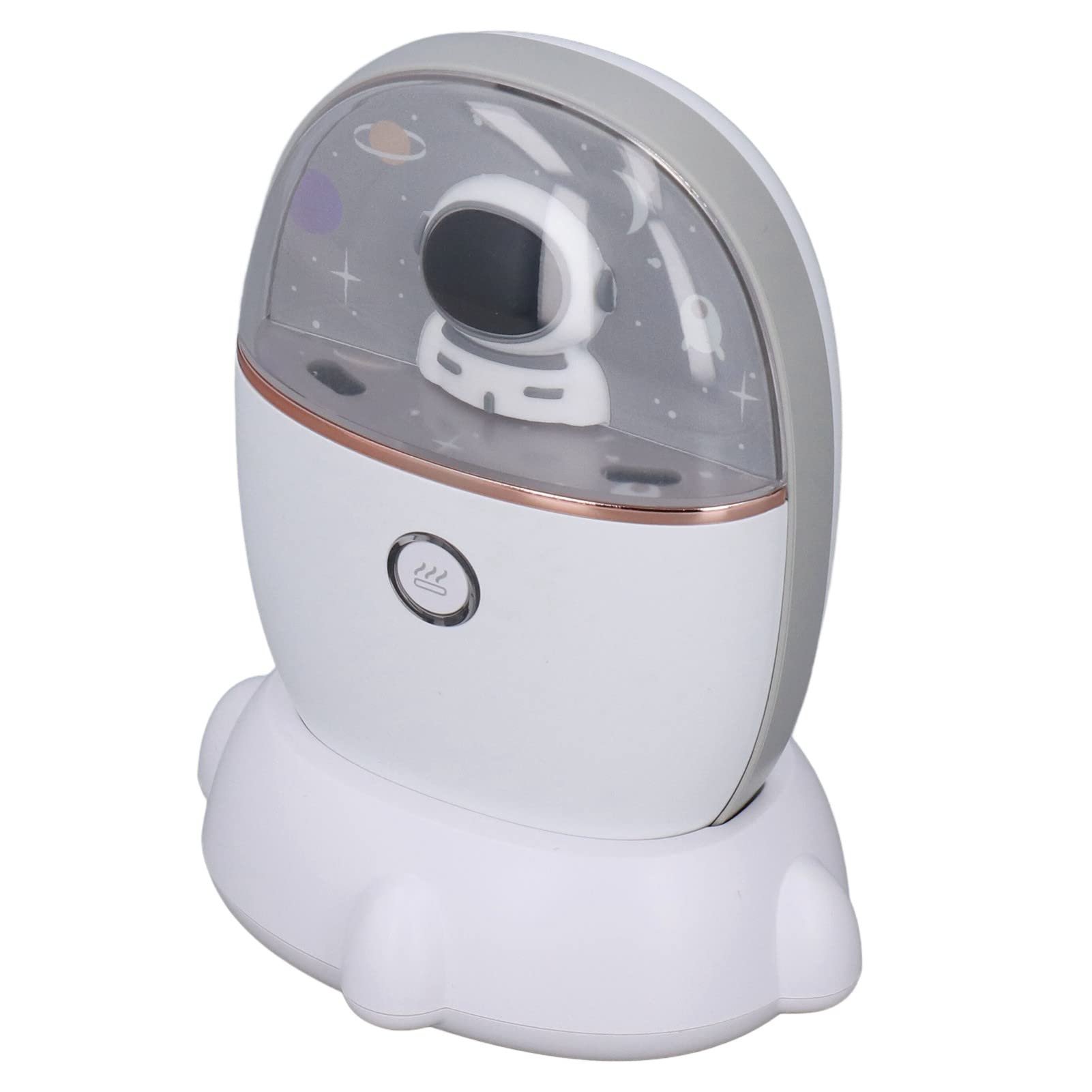 Qcwwy Scaldamani Ricaricabile, Ricarica Alimentata Tramite USB Scaldamani a Doppia Faccia Scaldamani Portatile Power Bank Scaldamani a Grande capacità della Batteria con Luce per L'utilizzo(Bianco)