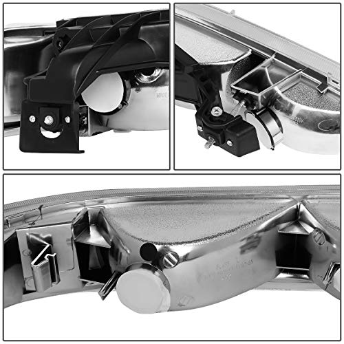 Image of DNA MOTORING HL-OH-CS99-4P-OEM Chrome Factory Style Projector Headlights Compatible with 99-02 Silverado 00-06 Suburban /Tahoe Bottom Bumper Lights Fit OE Grill