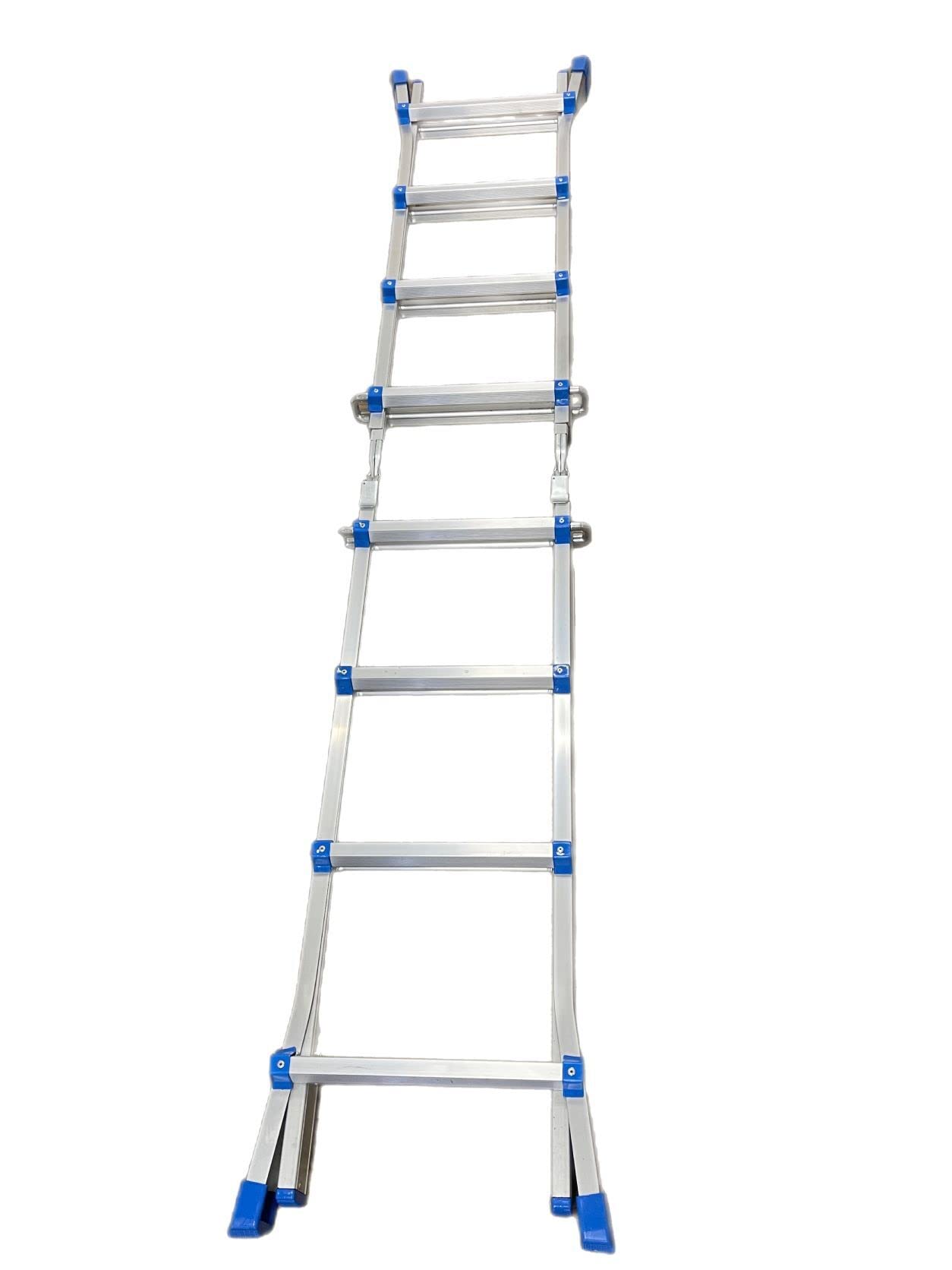 Klappleiter Teleskopleiter Stehleiter 4x6 Mehrzweckleiter Alu Leiter aus Hochwertigem Aluminium