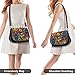 Small Satchel Bags for Women Girl Classic PU Leather Crossbody Bag Strap Shoulder Purse Grateful Dancing Dead Bears Rose Happy Novelty Fashion Cute Graphic