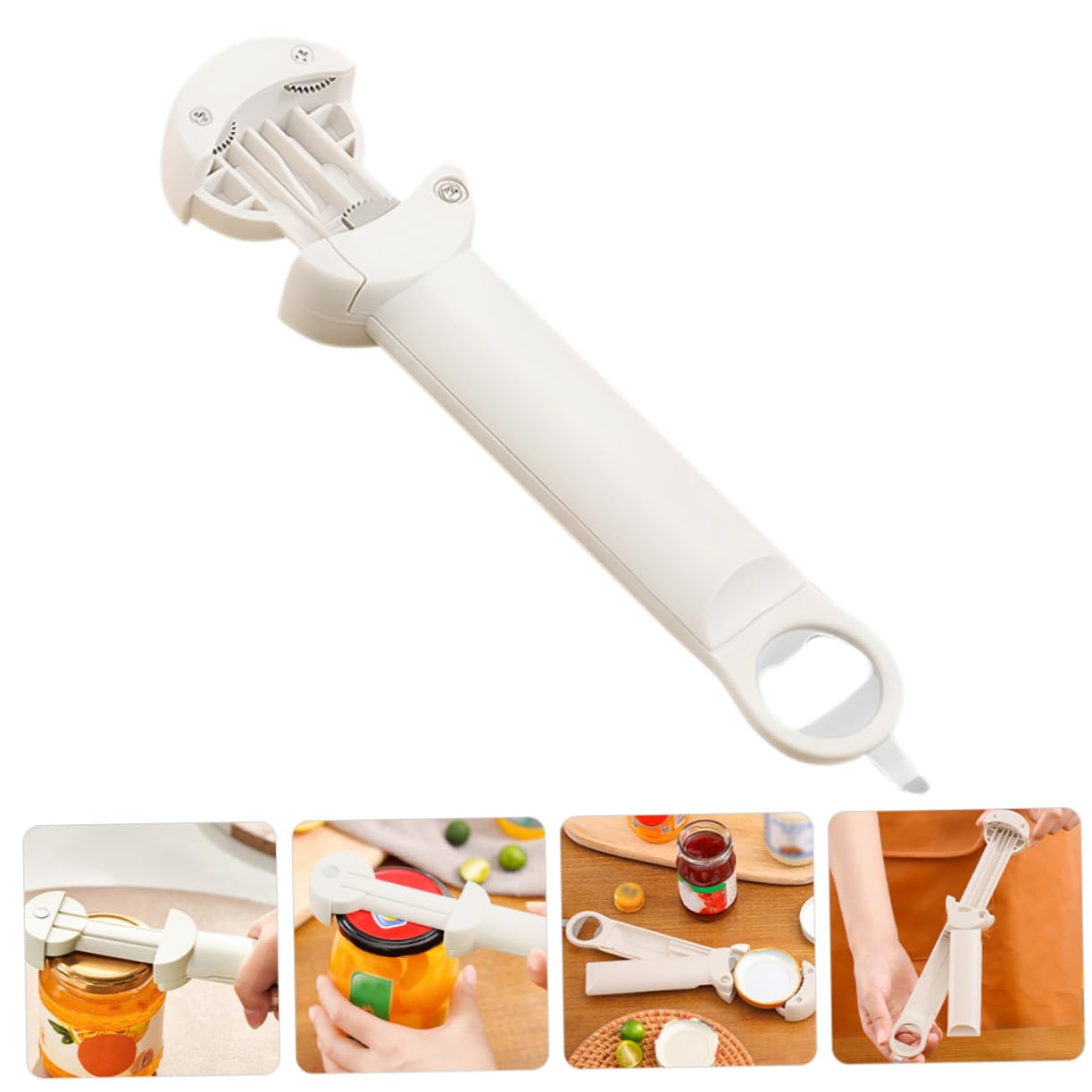 Alipis 3st Multifunktionaler Dosenöffner Camping Dosenöffner Praktischer Deckelöffner Kann Liefern Für Den Haushalt Kompakter Deckelöffner Glasöffner Beige 201 Edelstahl