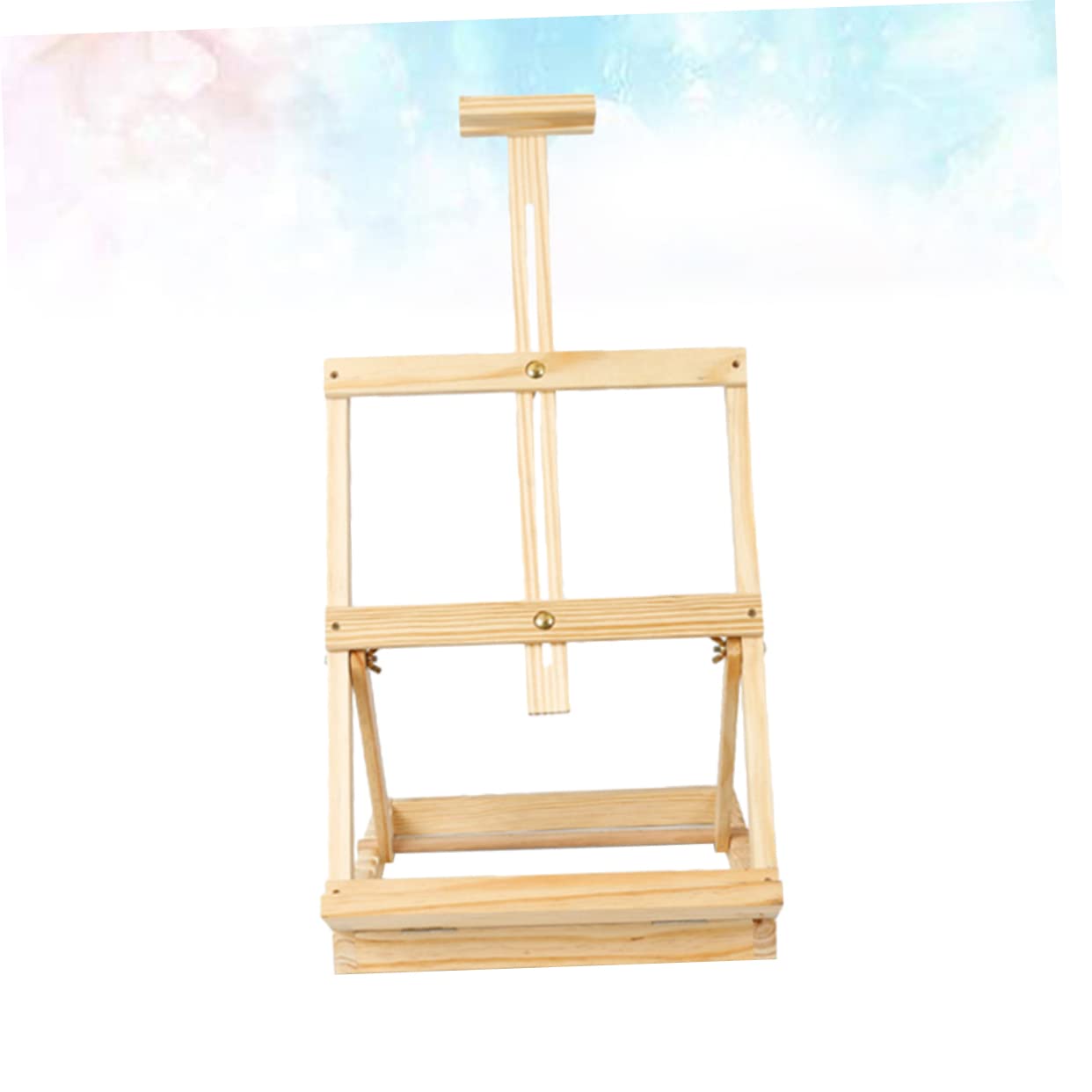 Kiefernstaffelei als Tischstaffelei für Künstler und Kinder | Holz und Metall, Schlichtes Klassisches Design, für Innenbereiche und Geschäfte, auch Freien Nutzbar