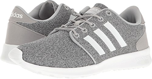adidas Women's CloudfoamQT Racer Xpressive-Contemporary CloudfoamRunning Sneakers Shoes, clear onix/white/clear onix, 8 M US