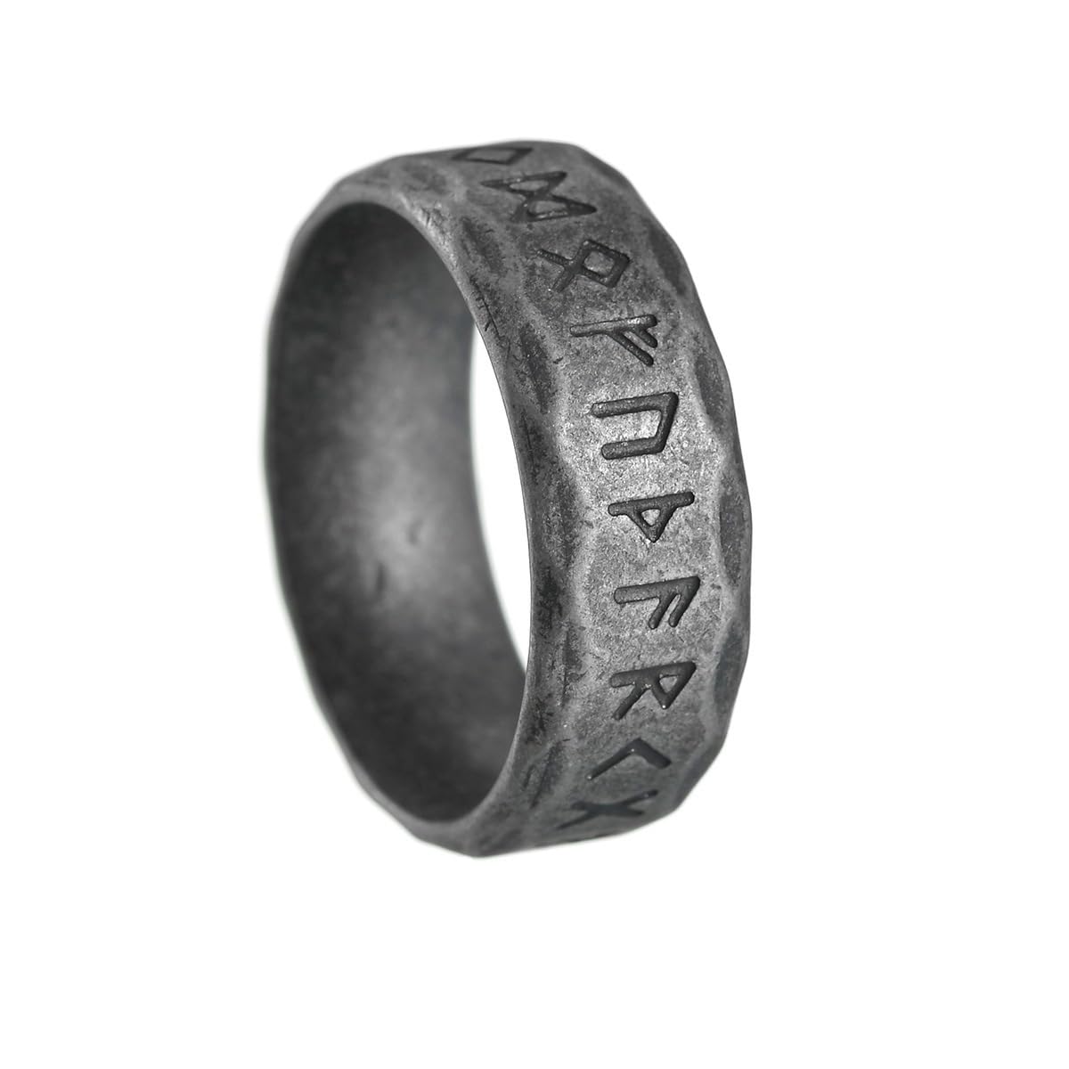 DATOAVintage Viking Rings for Men Personalized Stainless Steel Norse Rings Viking Runes Amulet Band Style Ring Jewelry