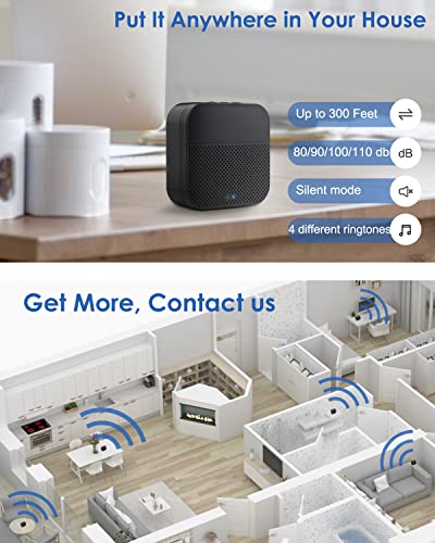 Zumimall 2K Fhd Doorbell Camera Wireless, Wifi Video Doorbell Camera With Chime, Ip66 Waterproof, Motion Detection, Night Vision, 2-Way Audio, Local & Cloud Storage, 2.4G Wifi, 30S Voice Message #TOP4