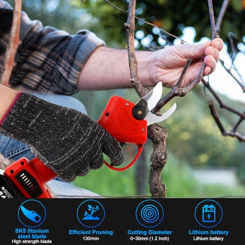 Werkzeyt Electric Pruning Shears Cordless, Branch Cutter, Trimming Scissors Battery Power thumb #1