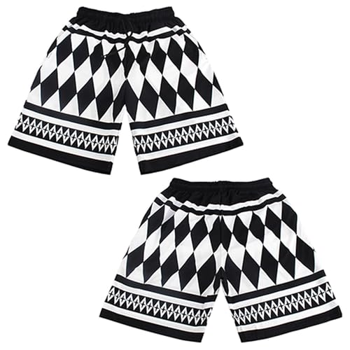 Satdflie Anime Tokyo Avengers Shorts Cosplay Hombres Disfraz Dibujos animados Pantalones cortos impresos para Halloween Carnaval Boys Elastic Bottom Wear, Style/5, 4XL