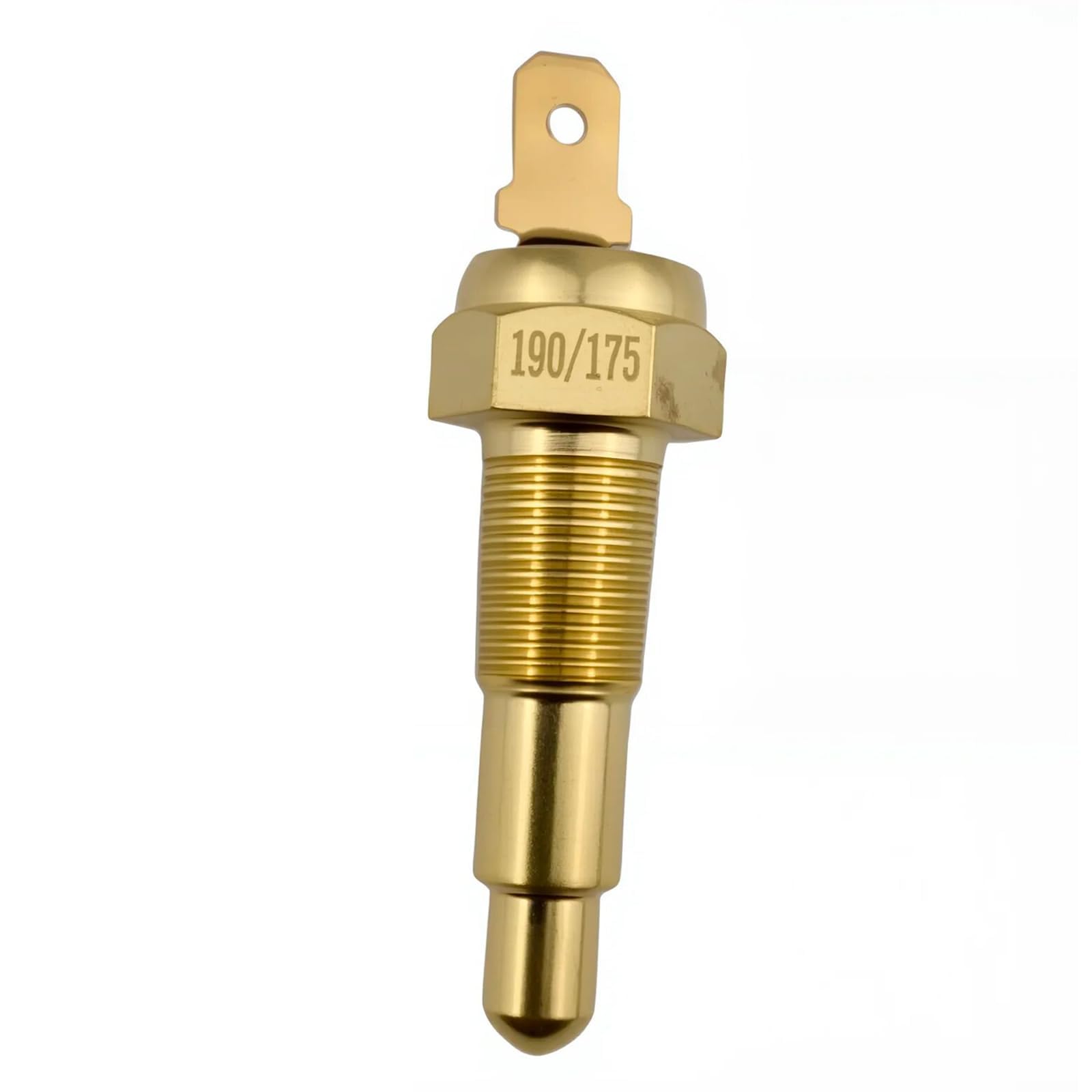 View 1 of 1/8" NPT Ground Thermostat Switch 190°F On 175°F Off Fits for Cars Trucks