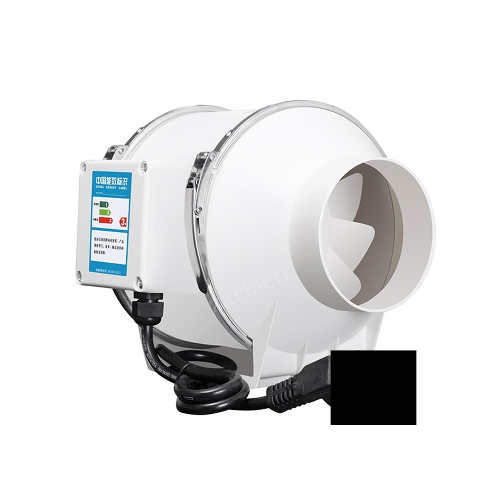 Wentylator liniowy 3''4''5''6'' Wentylator Wyciągowy O Niskim Poziomie Hałasu Inline Dmuchawa Powietrza Ścienna Strona Główna Łazienka Grow Room Vent Wentylacyjny(6inch 150mm)