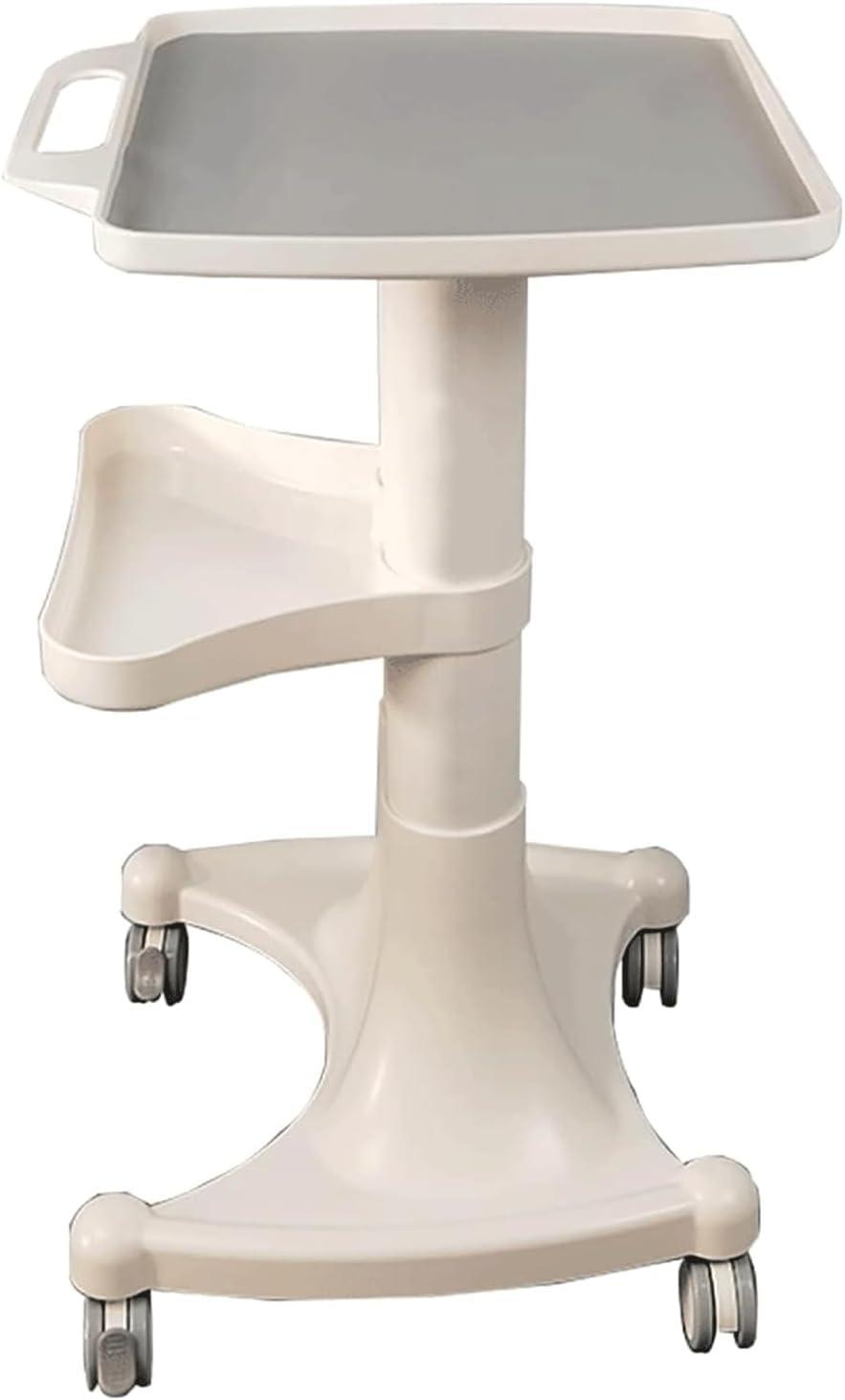 VUIKLCty Salon Trolley 2-tier Salon Cart Abs Trolley Cart With Wheel Salon Rolling Cart Metal For Beauty Spa Rolling Salon Cart