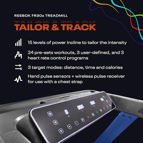 Image of Reebok Treadmills - Powerful Motors, Incline, Bluetooth, Walking or Running, Plus 60 Day Free Kinomap Membership