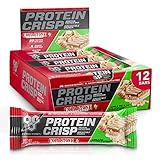 BSN Protein Bars - Protein Crisp Bar by Syntha-6, Whey Protein, 20g of Protein, Gluten Free, Low Sugar, Cold Stone Creamery Apple Pie A La Coldstone, 12 Count