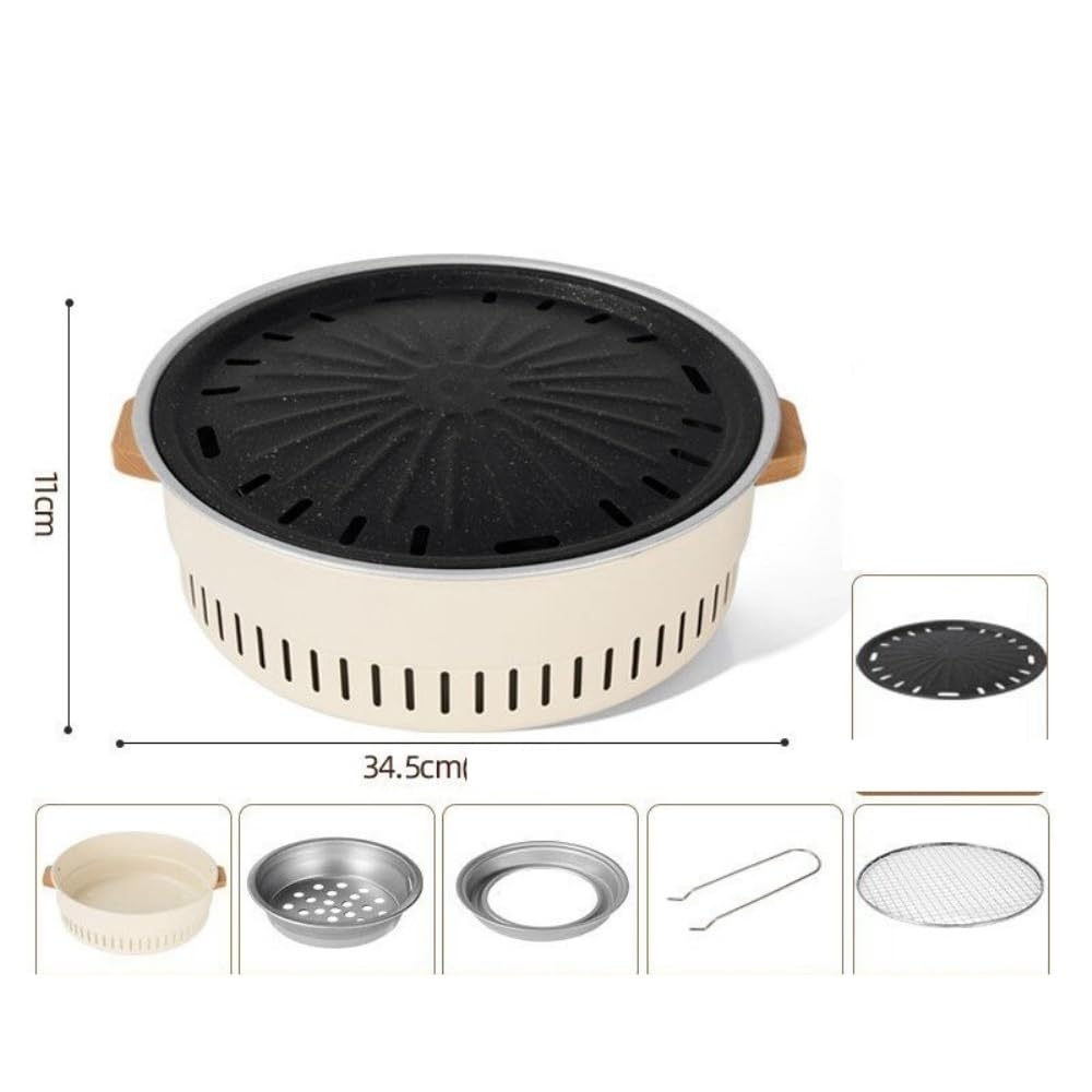 Fornello a Carbone Multifunzionale, Barbecue Portatile e griglia for la Preparazione del tè for Patio Domestico e Campeggio all'aperto