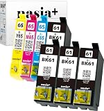 EPSON ICBK61(4本)＋IC65(C/M/Y) 【7本セット】 Hyper互換インクカートリッジ 【nasia+製】 (最新型ICチップ/残量検知/製品 付き) IC4CL6165 IC-61＋65