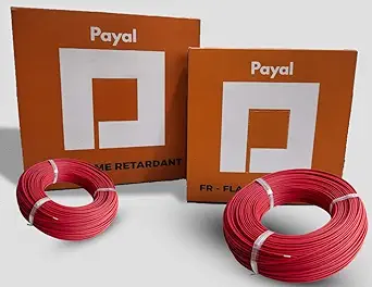 Payal PVC Insulated 6 mm Multistrand Flexible Copper Wires and Cables for Domestic/Industrial Electric | Home Electric Wire | 90 Mtr | Electrical Wire (Red)