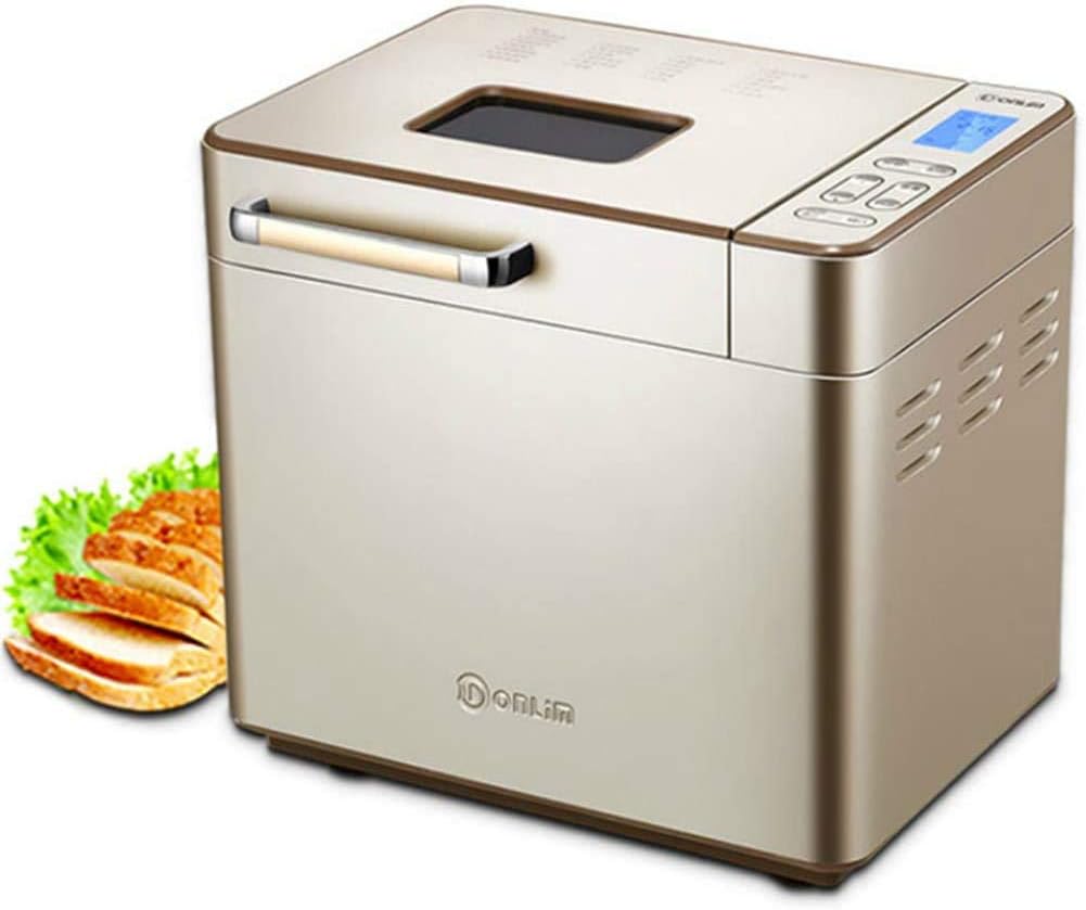 YFJL Bread Machine, LCD Fully Automatic Breadmaker Intelligent Breakfast Sandwich Toast Maker DIY Cake Machine 25 Menus Toaster Bread