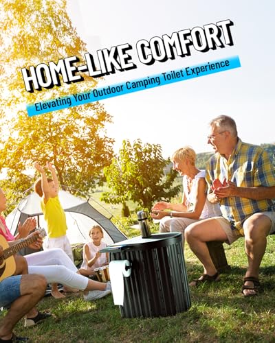 image for LuckyNov Portable Toilet with Urine Gel & Leak-Proof Bags – Odorless