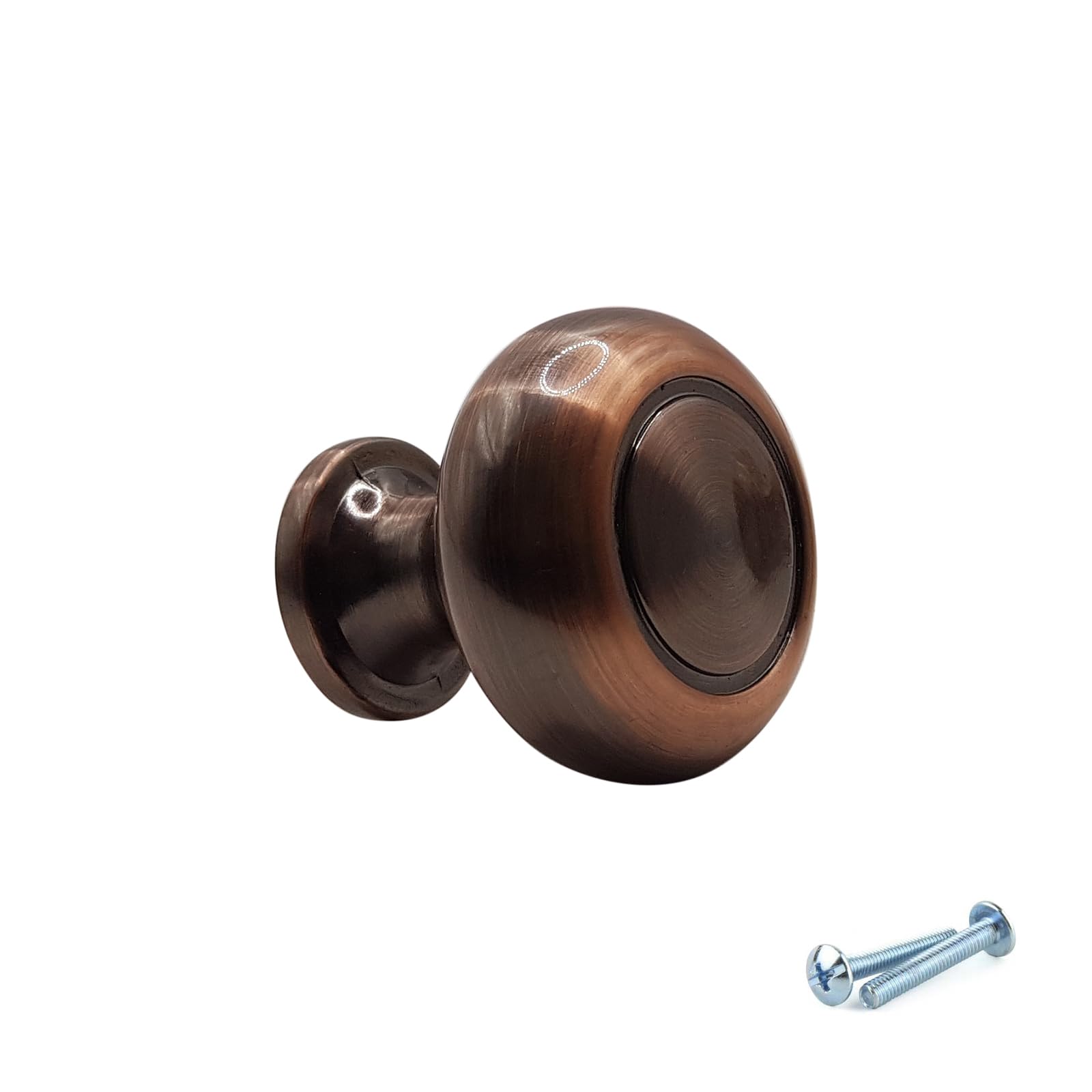 M4tec Antique Copper Bedroom Furniture Door Knobs For Kitchen Cupboard Door Handles, Kitchen Cabinet Handles, And Drawers, Pull Handles Wardrobe Knobs - Vh5 Series: 30Mm