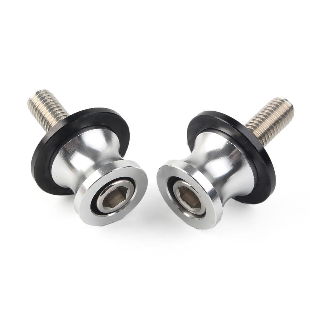 GZYF 10MM Motorcycle CNC Silver swing arm spools screws