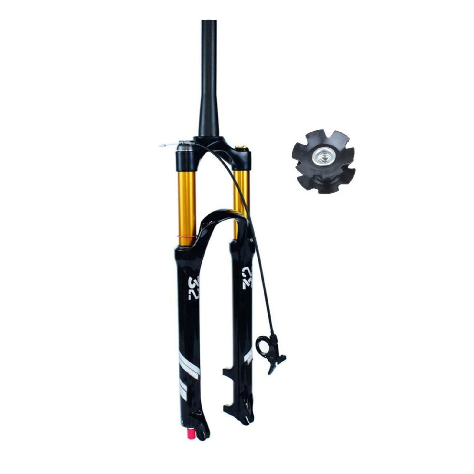 Fourche de suspension avant VTT à air compatible frein à disque 26 27.5 29 pouces