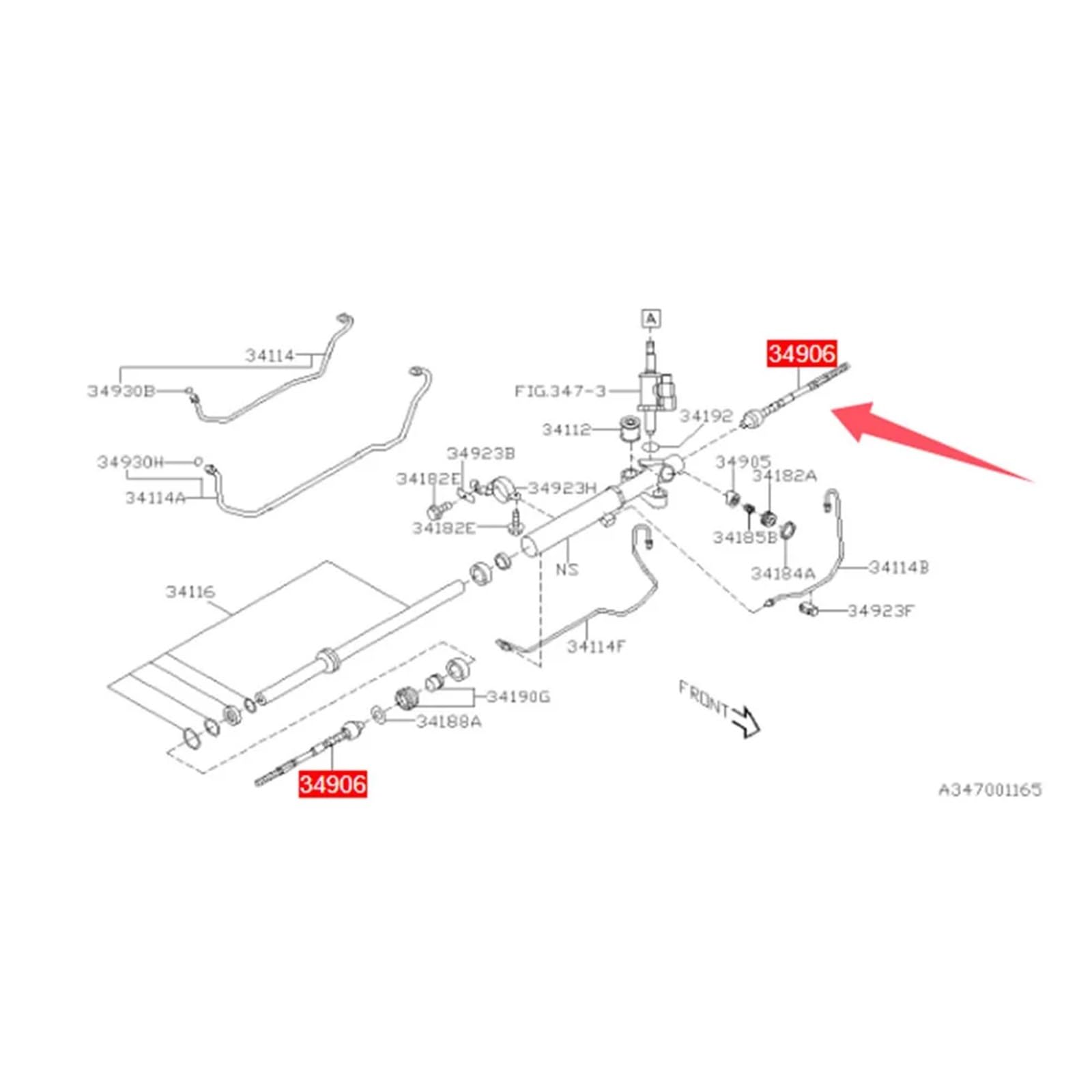 Extrémité De Biellette De Direction Lot de 2 rotules direction intérieures pour Subaru Outback pour Legacy Forester Impreza 34160AE000 remplacement