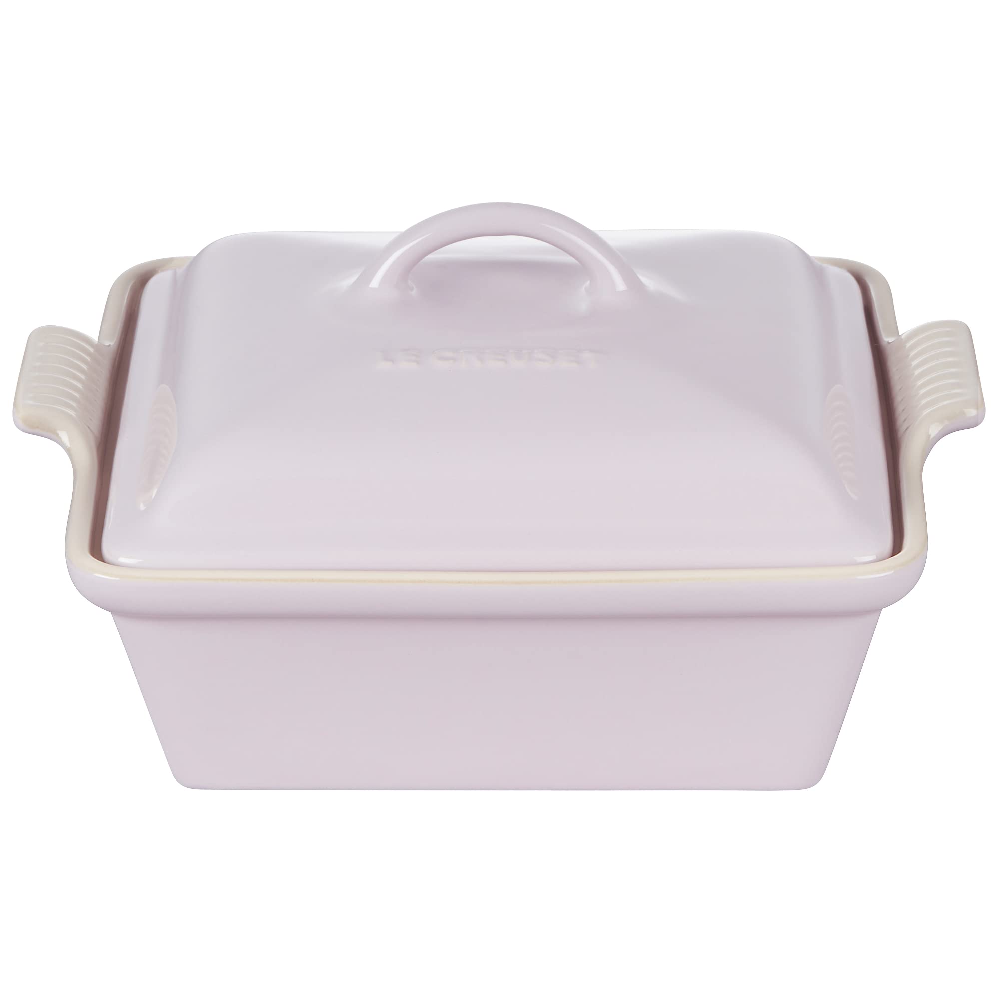 Le Creuset Stoneware Heritage Covered Square Casserole, 9", Shallot