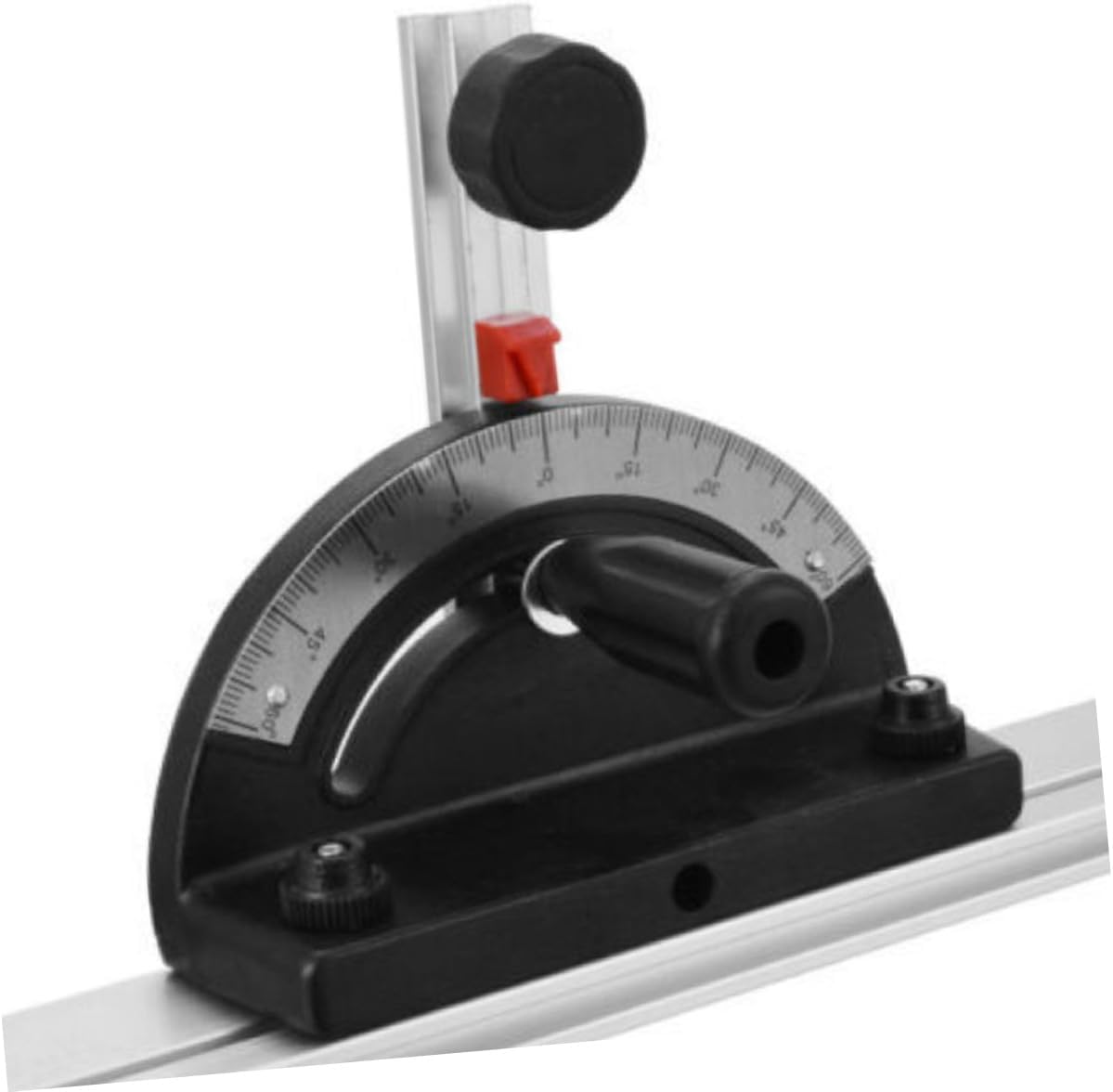 TEHAUX 1Set Precision Miter Gauge with Track Stop for Table Saw Router Woodworking Tool for Accurate Angle Cuts for DIY Projects and Professional