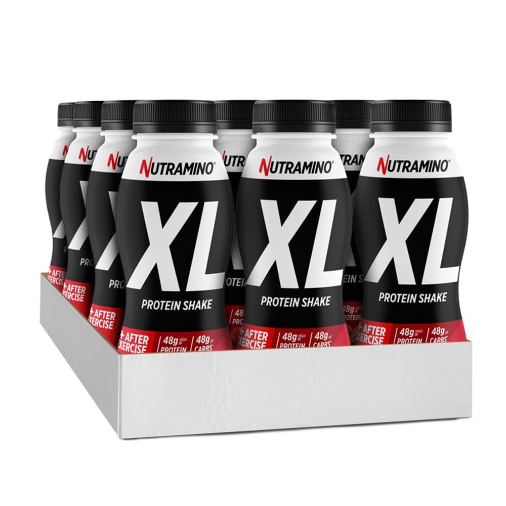 Nutramino - Pack Batido Xl (12x475ml) - Bebidas proteínicas - Batidos cremosos de proteínas - Fresa