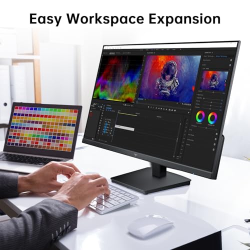 Image of KTC 23.8 Inch Gaming Monitor, FHD@144Hz 120Hz Monitor with IPS Panel, Hardware Anti-Blue Light, 95% DCI-P3, 99% sRGB, ΔE＜2, 300 cd /㎡, 1500:1, Flicker Free and Adaptive Sync for Working and Gaming