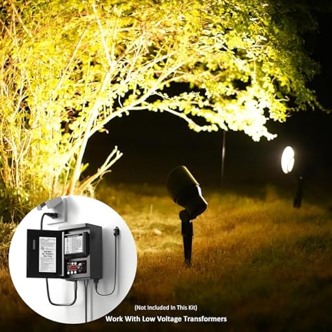 Malibu Landscape Spotlights Spot Lights 20W 2800K Warm White Black