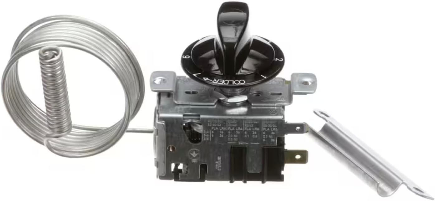 Thermostat Control – Fits Uline EN60730-2-9, with Knob, 240V, Replacement for 25165