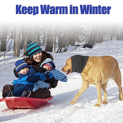 Image of No Flap Ear Wraps for Dogs, Stretchy Dog Ear Muffs, Ear Cover Dog Ear Scarf for Anxiety Relief and Calming