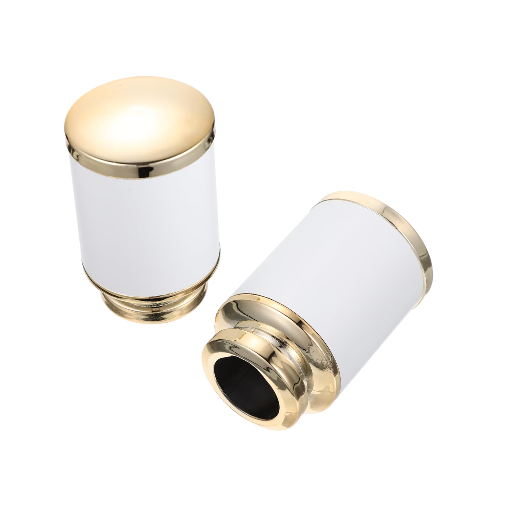 ABOOFAN 1set Stylish Curtain Rod Ends Decorative Finials Easy Install Curtain Rod Head Ornaments for Home Window Decor Design for Various Styles 2pcs