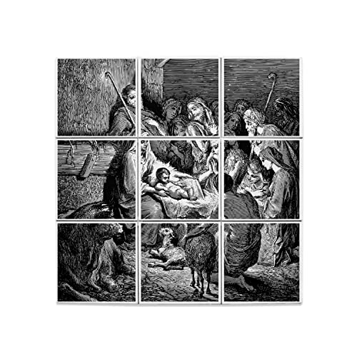 Carreaux céramique Nativité : faïence décorative haute qualité