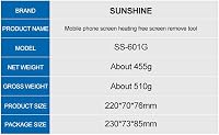 KKnoon Univerzális LCD Képernyő Szétválasztó Eszköz - Mobiltelefon Kijelző Javító Szerszám Hőhatás Nélkül, Állítható Méret, Kamera Védelemme 3