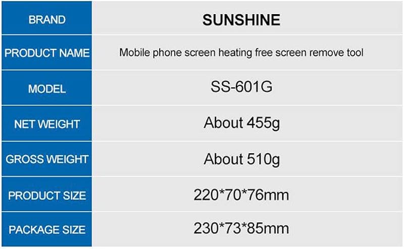 KKnoon Univerzális LCD Képernyő Szétválasztó Eszköz - Mobiltelefon Kijelző Javító Szerszám Hőhatás Nélkül, Állítható Méret, Kamera Védelemme