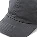 The Hat Depot Kids Washed Low Profile Cotton and Denim Plain Baseball Cap Hat (2-5 yrs, Charcoal)