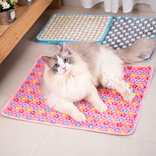 Popetpop tapete para cama para cães com parte inferior antiderrapante para gatos, almofada de lã de