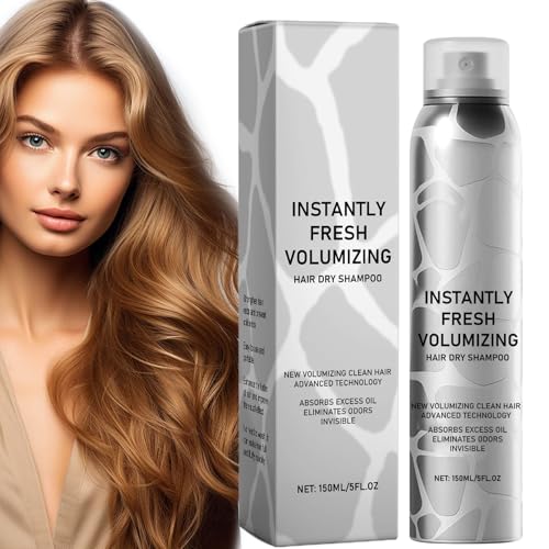 Champú seco, champú seco de 150 ml, solución de cuidado del cabelludo, actualización de cabello rápida y fácil, fórmula ligera y no grasa, ideal para hombres y mujeres